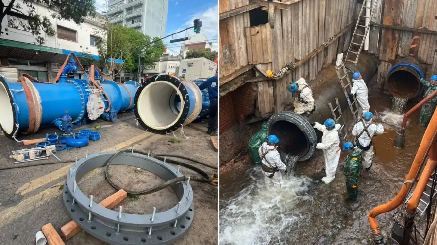 AySA -Renovación de dos válvulas en las cañerías maestras de agua