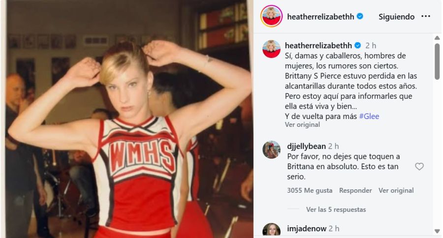 Heather Morris sobre el regreso de Glee