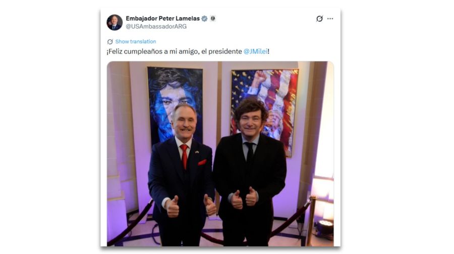 Posteos - Saludos por cumpleaños a Javier Milei