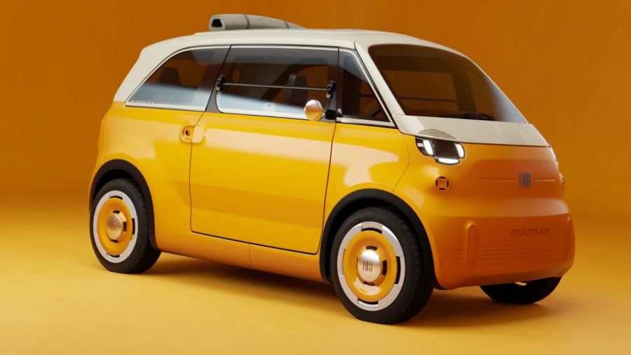 Fiat Multiplina: el nuevo cuadriciclo eléctrico para cuatro personas inspirado en el 600 Multipla de 1956