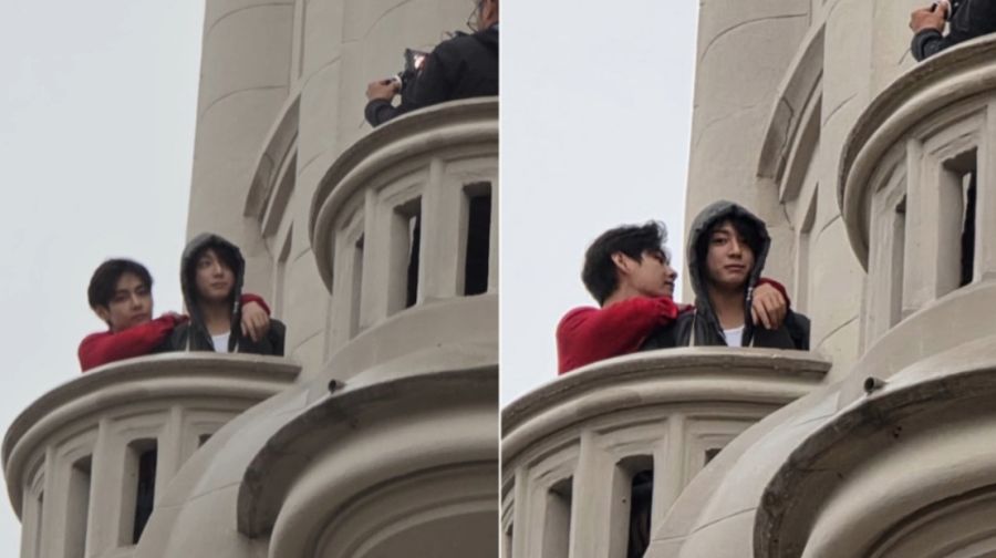JungKook y Kim Taehyung en El Palacio Barolo, el 22 de octubre de 2026, Buenos Aires, Argentina