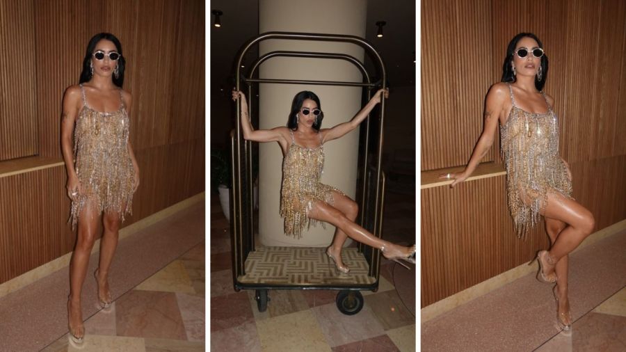 Lali Espósito deslumbró con un minivestido joya en los Premios Billboard