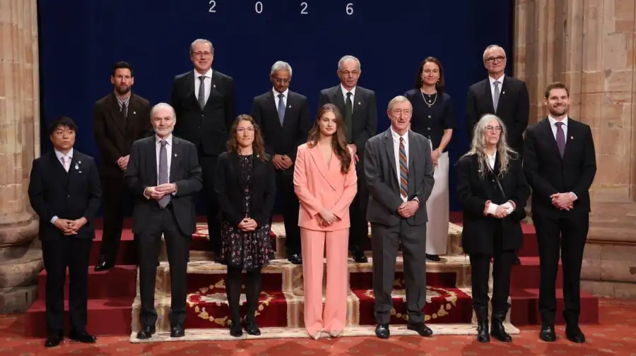 Messi con la princesa Leonor en los Premios Princesa de Asturias