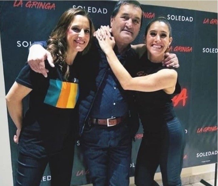 Soledad Pastorutti, Natalia Pastorutti y su papá Omar Pastorutti