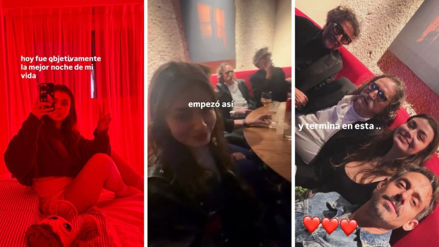 Bianca, la hija de Soy Rada, en el cumpleaños de Charly García