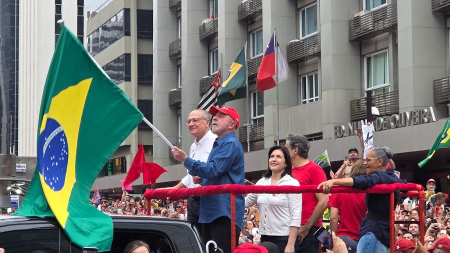 Caravana de Lula en San Pablo
