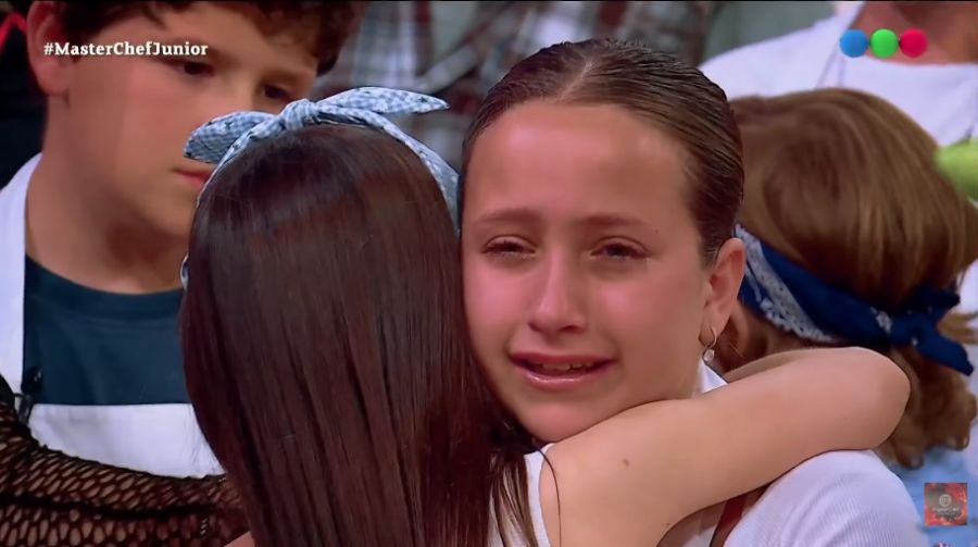 El llanto de Emilia tras quedar eliminada de MasterChef Junior