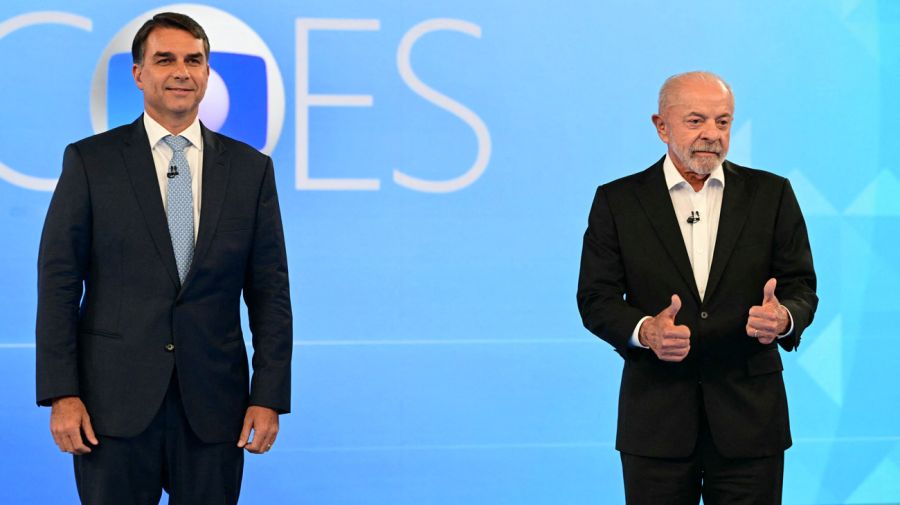 Hubo segundo debate Lula y Flávio Bolsonaro define a su presidente en balotaje.