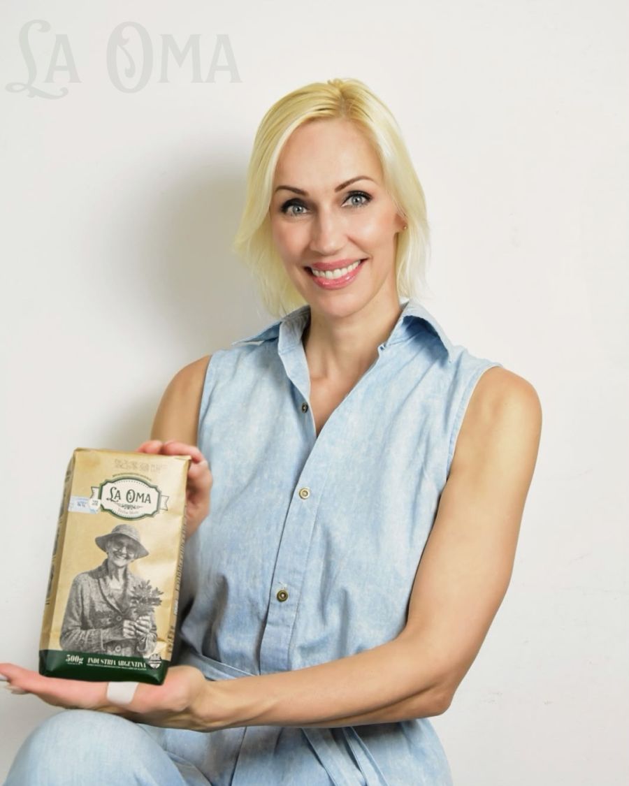 Ingrid Grudke lanzó su propia marca de yerba mate