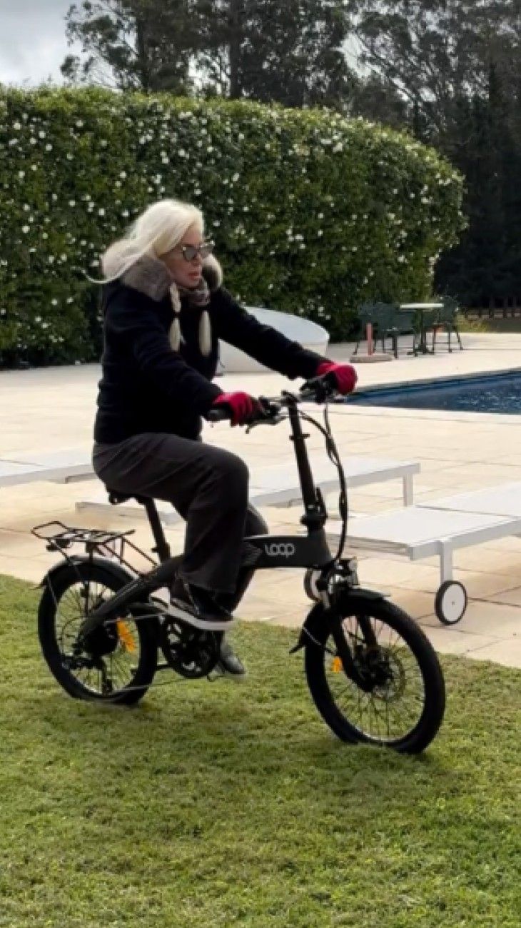Susana Giménez se compró una bicicleta