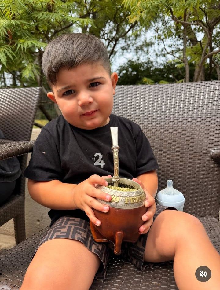 Benja, el hijo de Valu Cervantes y Enzo Fernández