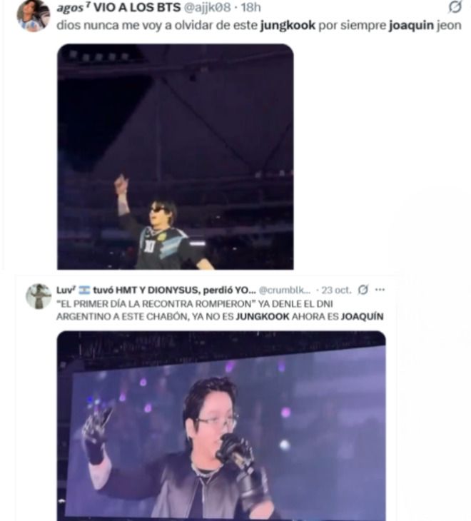 Jungkook es Joaquin en Argentina