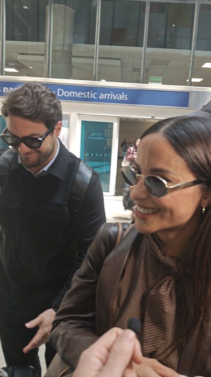 Lourdes Sánchez junto a Francisco Liotta