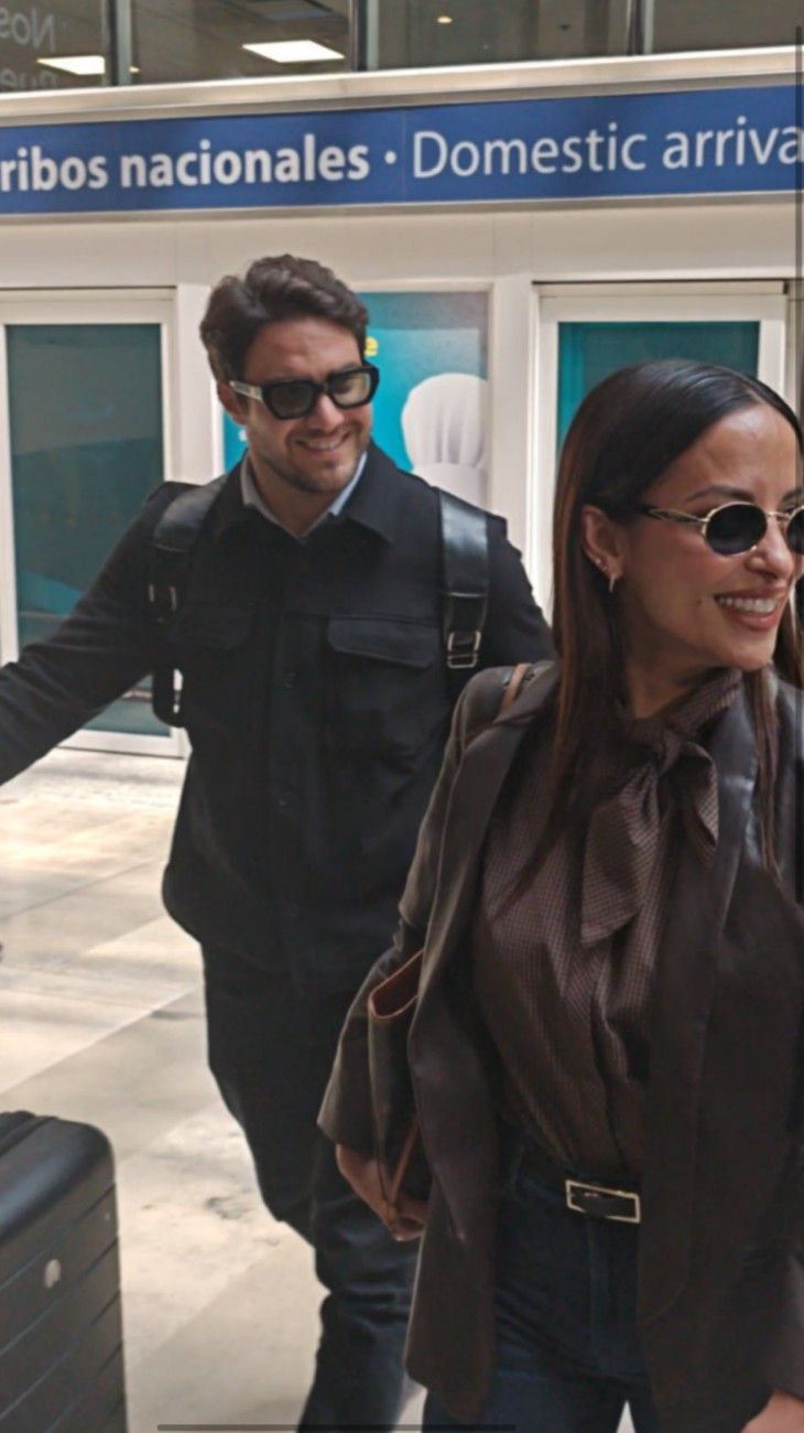 Lourdes Sánchez junto a Francisco Liotta