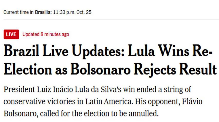 Lula triunfo, diarios