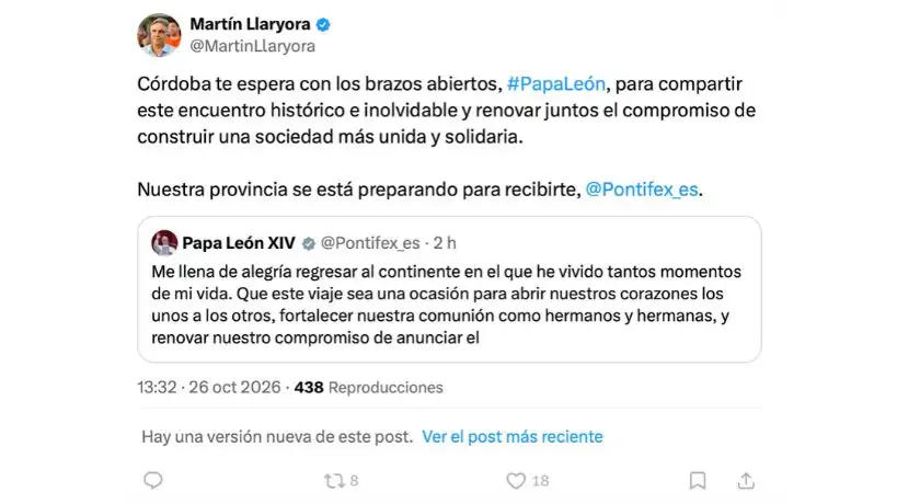 Martin Llaryora vía x