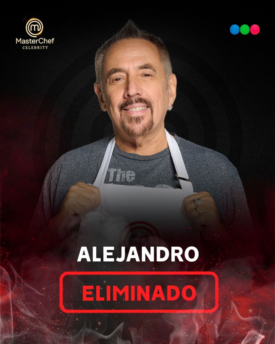 Alejandro Lerner fue eliminado de MasterChef Celebrity