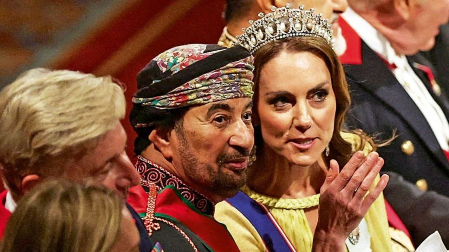 Kate Middleton con la tiara de Lady Di 