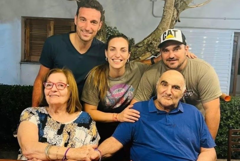 Lionel Scaloni y su mamá 