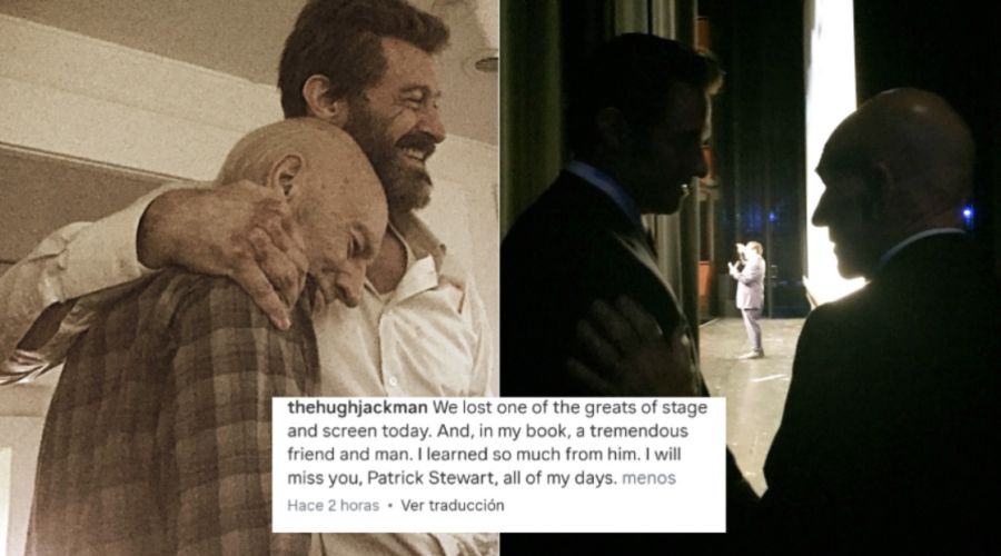El dolor de Hugh Jackman por la muerte de Patrick Stewart