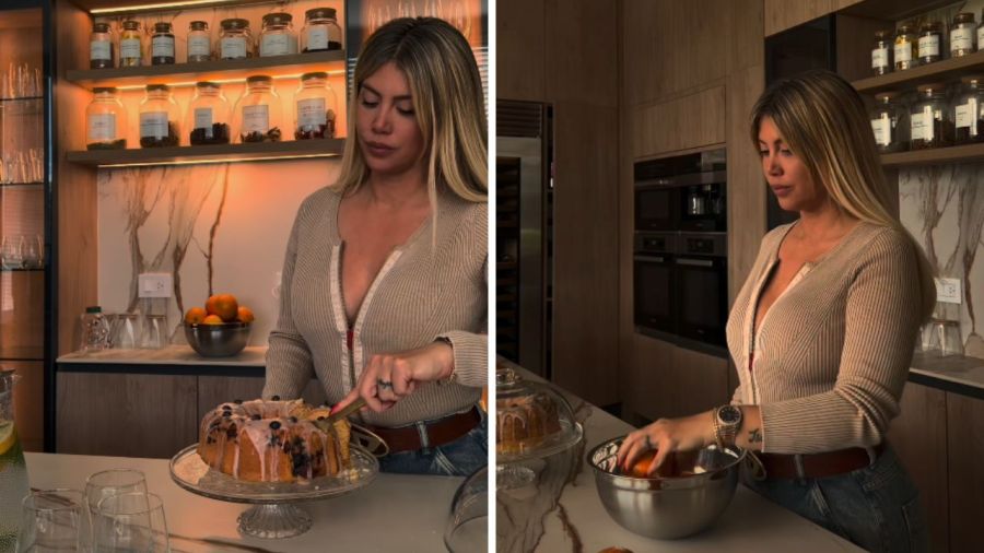 Wanda Nara cocina