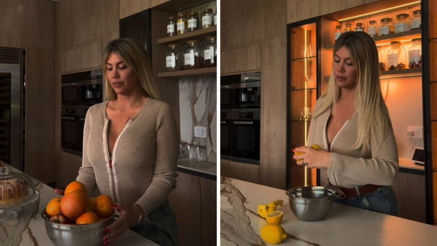 Wanda Nara cocina