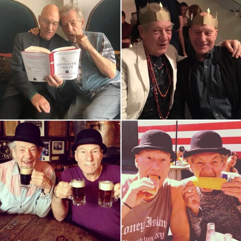 Ian McKellen y Patrick Stewart