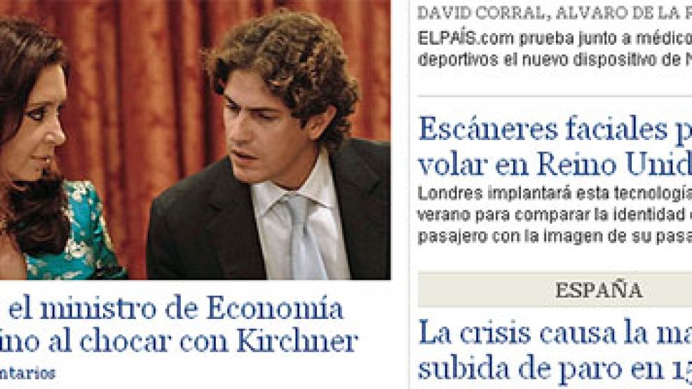 El diario El País de España se hizo eco de la noticia