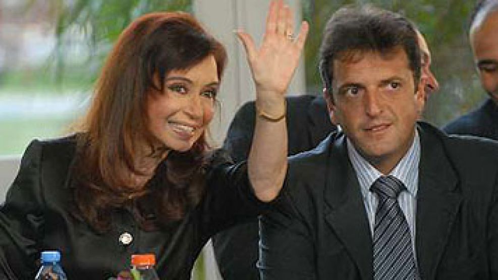 Cristina y el jefe de Gabinete, Sergio Massa.