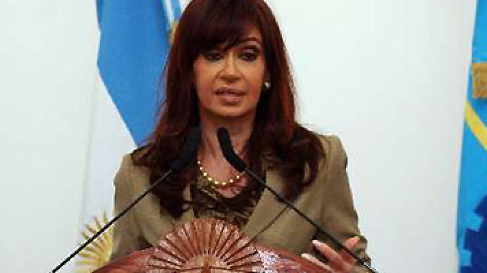 Cristina Kirchner anunció el adelantamiento ayer en Chubut.