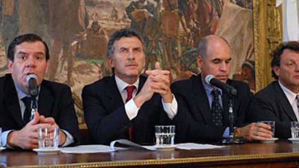 Macri, Montenegro, Narodowsky y Rodríguez Larreta