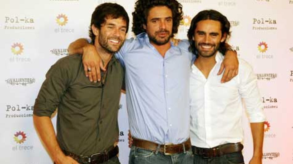 Mariano Martínez, Luciano Castro y Gonzalo Heredia
