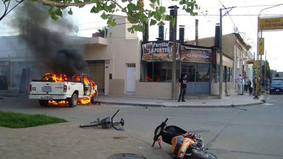 Scioli se refirió a los hechos de violencia que sucedieron en Baradero.