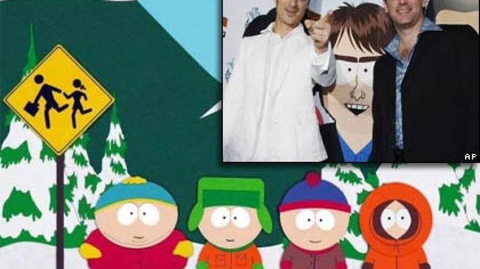 Los personajes de South Park y sus creadores, Matt Stone y Trey Parker (Semana.com)