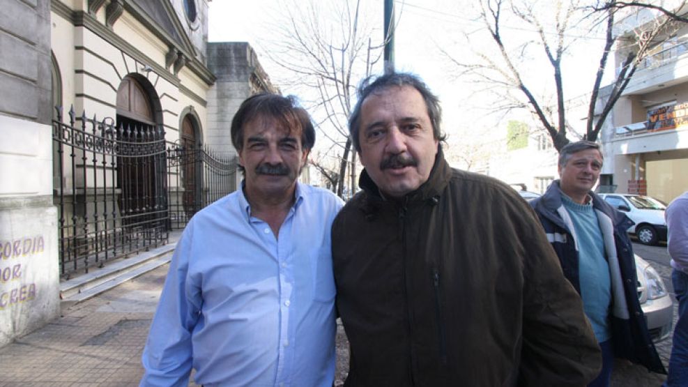 Miguel Bazze y Ricardo Alfonsín, esta mañana.