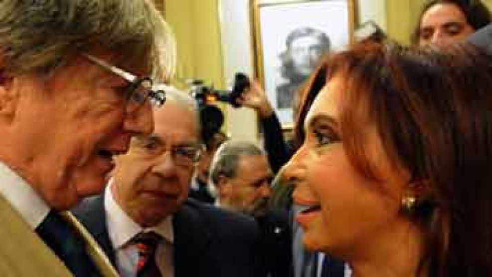 Pepito Cibrián Campoy junto a la presidente Cristina Fernández de Kirchner.
