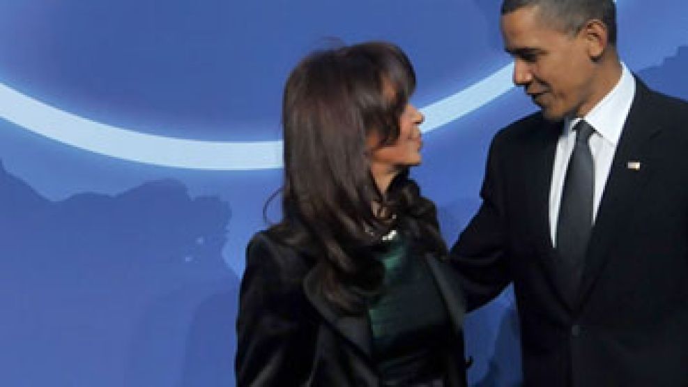 Cristina y Obama en abril último.