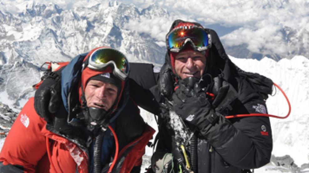 Willy y Damián Benegas, en la última expedición al Everest