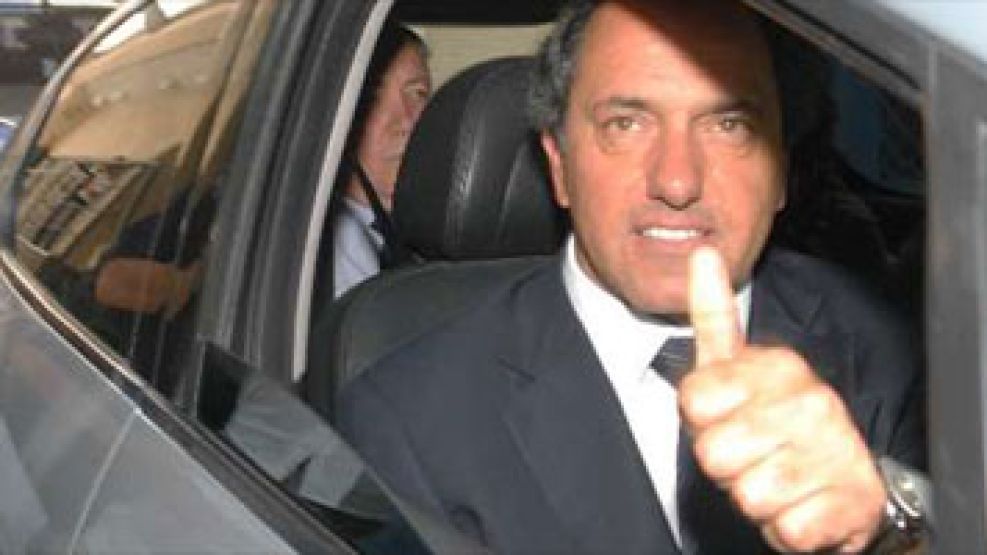Scioli dijo estar satisfecho del avance de la lucha contra el delito en la provincia de Buenos Aires.
