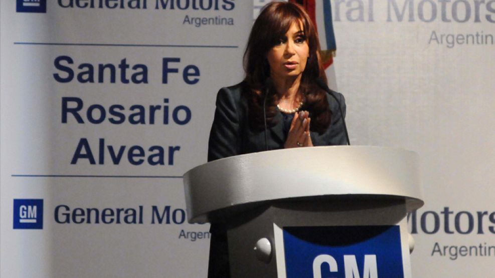 La presidenta Cristina Kirchner habló en Rosario sobre el préstamo de Anses.