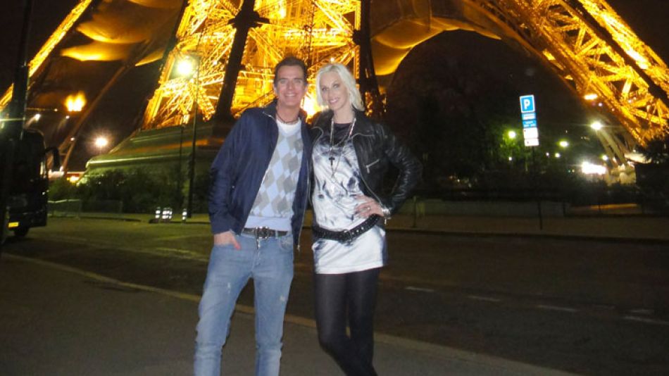 Jorge Ibañez con Ingrid Grudke en París