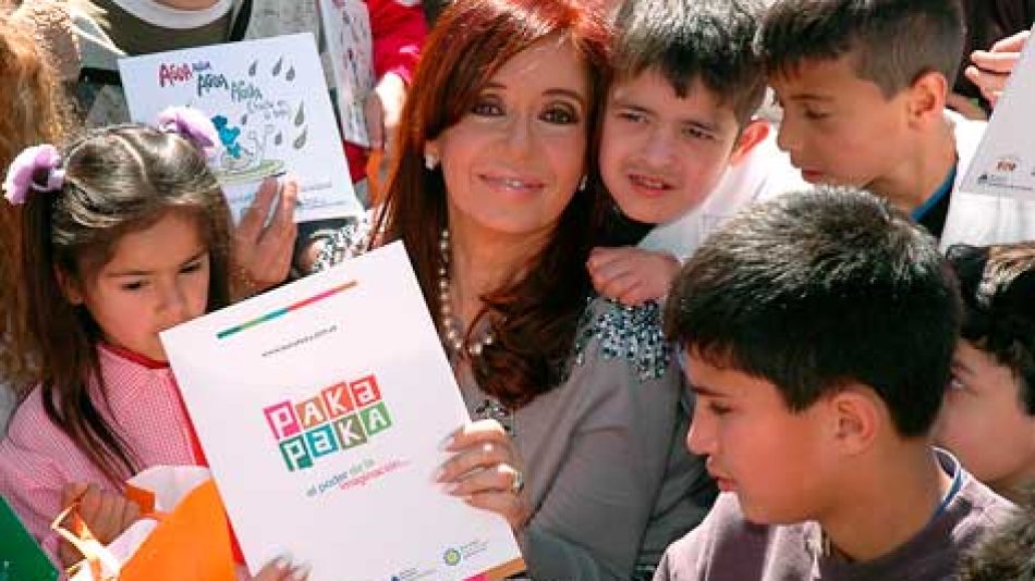 Cristina Fernández de Kirchner presentó Paka Paka