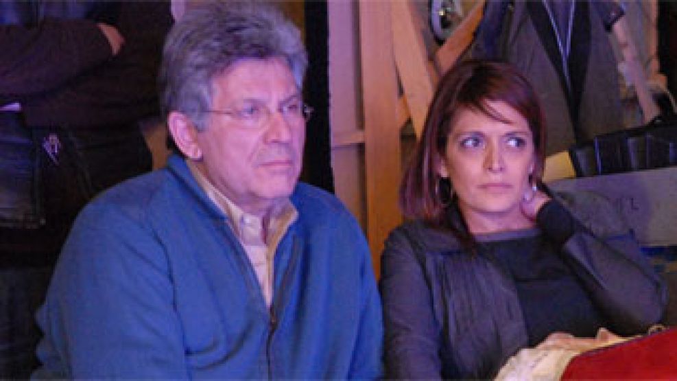 Papaleo y Kolodesky juntos en el programa Bajada de Línea, de Víctor Hugo Morales.