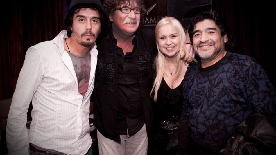 Charly García, Diego Maradona, Verónica Ojeda y el Zorrito Fabián Von Quintiero