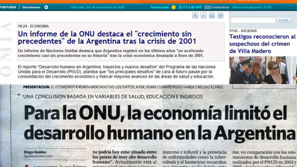 Clarín Y Télam Se Pelean Por Un Informe Sobre Desarrollo Económico De ...