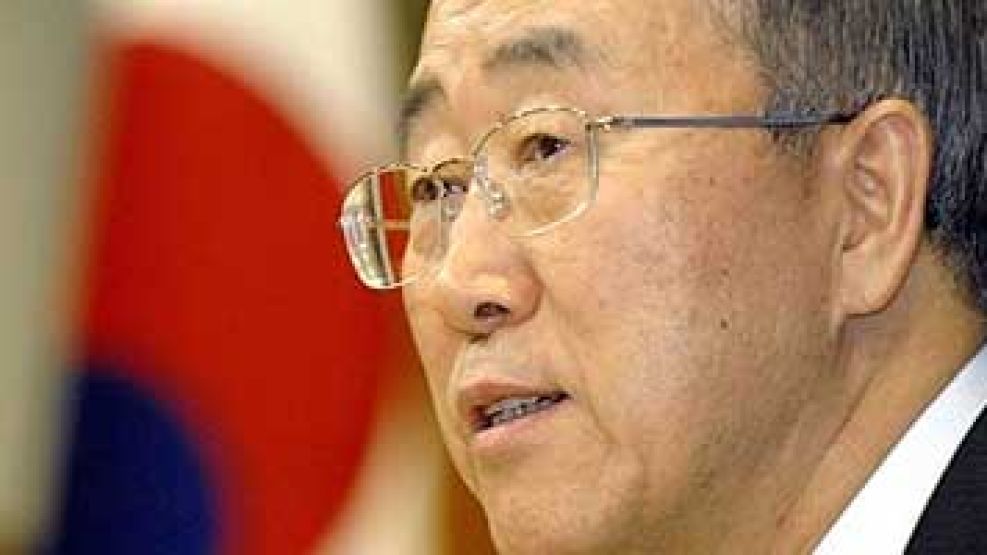 El secretario general de la ONU, Ban Ki Moon, irritado al enterarse que fue espiado por el gobierno de EEUU.