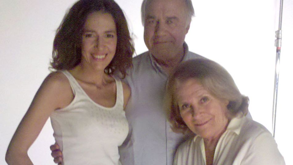 Cristina Pérez junto a Mónica y César