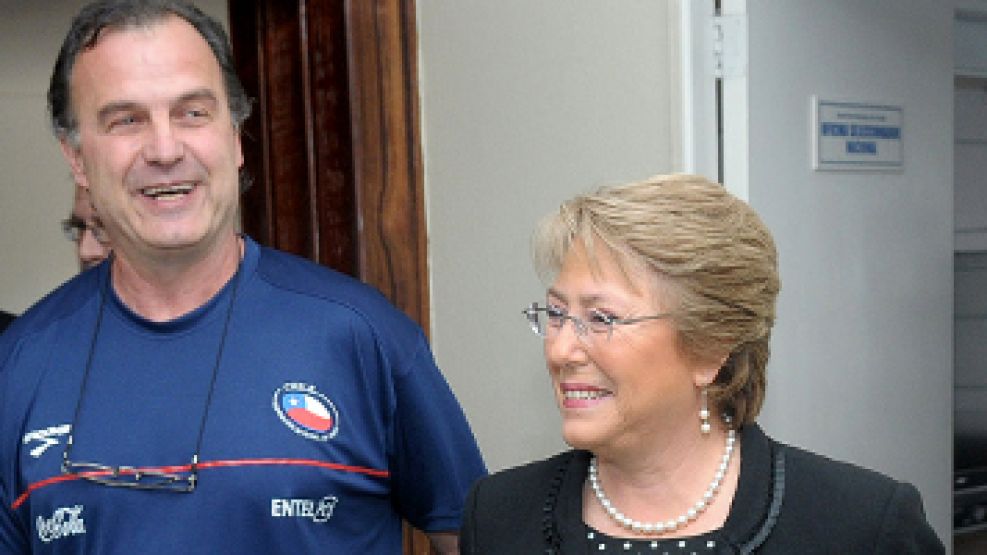 Bachelet y Bielsa.