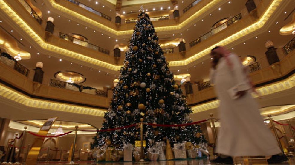 El "pinito" de Abu Dhabi tiene en sus ramas relojes y joyas carísimas.