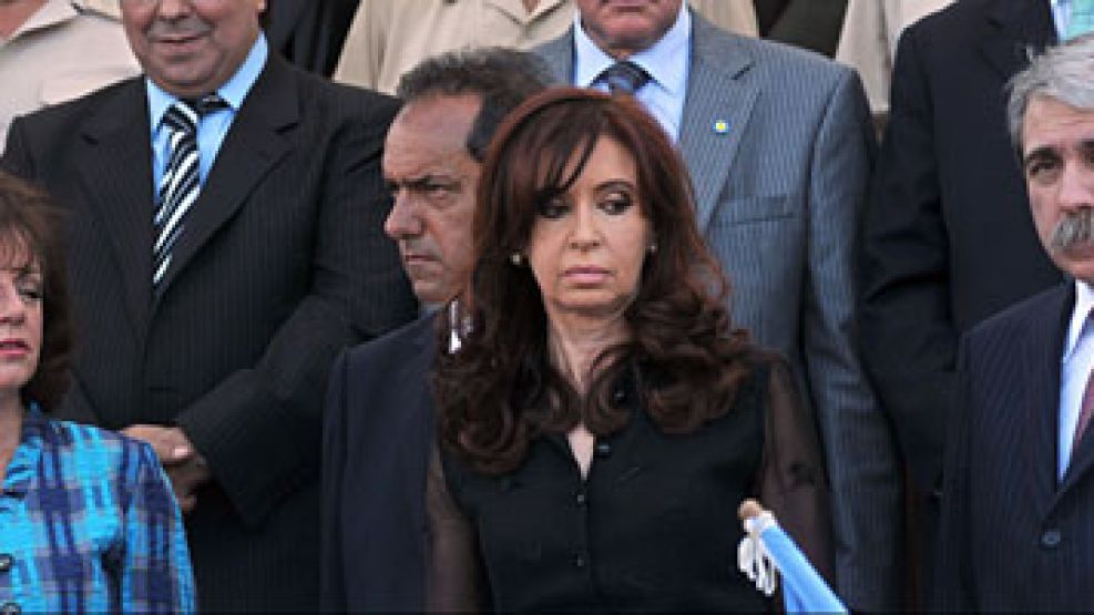 Cristina Fernández y sus ministros